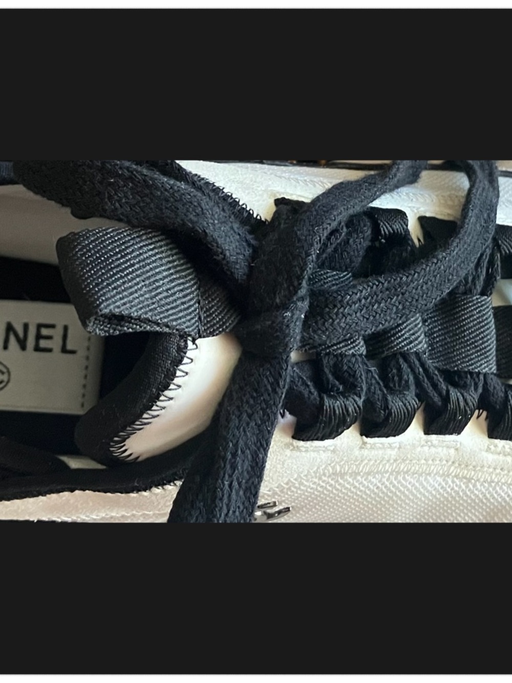 CHANEL Black and White Men's Designer Chunky Sneaker - Picture 2 of 4